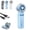 Blue, variant on 3-In-1 Cooling Mist Fan with Semiconductor Cooling Plate, 3600mah Foldable Turbo Personal Fan, with Led Smart Display for Travel, Beach, Outdoor