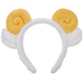 thumbnail image 1 of EeaseMX Shofar amarillo Aros para el cabello Diadema decorativa Adorables Ovejas Cuerno Bandas para el cabello Orejas de oveja lindas Aros para la cabeza Favores de fiesta Suministros Decoraciones, 1 of 8