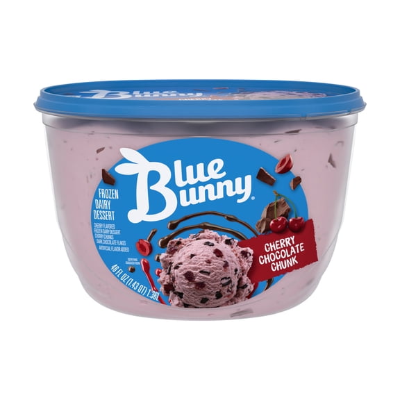 Blue Bunny Cherry Chocolate Chunk Frozen Dairy Dessert, 46 fl oz