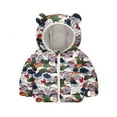thumbnail image 2 of Godderr Kids Toddler Down Jacket Winter Clothes Baby Outwear Toddler Winter Ears Hooded Puffer Coat for Boys Girls 1-7T, 2 of 7