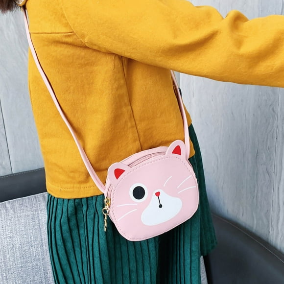 WIZUTIZ Wallet for girls Small Size Phone Wallets Credit Card Billfolds kids Purses Girls' Messenger Bags Shoulder Bags Small Pink