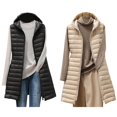 thumbnail image 4 of Women's Ultra Light Long Down Vest Winter Packable Down Jacket Lightweight Outdoor Puffer Vest Coat with Hood, 4 of 5
