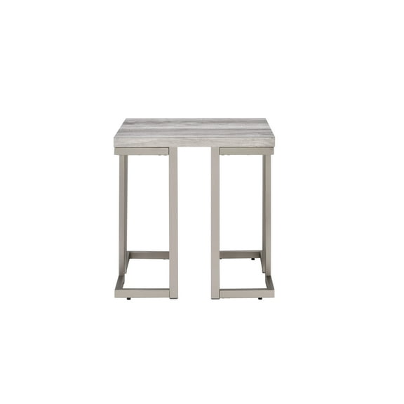 Steve Silver 22" David Driftwood Gray Top End Table