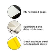 LEUCHTTURM1917 - Medium A5 Plain Hardcover Notebook (Lemon) - 251 Numbered Pages