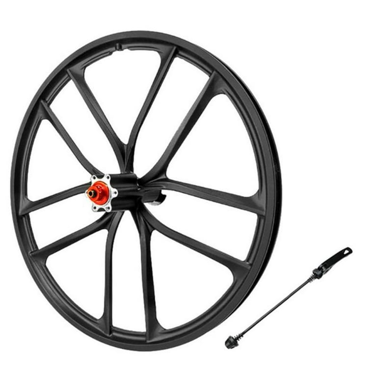 Solid 20 Folding Bike Wheelset 1.5 2.125 Disc Brake Wheel 6 Hole
