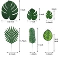 thumbnail image 2 of Event Decorations,Leaves Artificial Tropical Monstera 90Pcs 6 Kinds Large Small Green Leave, 2 of 8