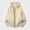 Beige, variant on Babcutegg Mens Zip Up Hooded Knit Cardigan Sweater Loose Fit Long Sleeve Thermal Casual Sweaters for Winter Size M