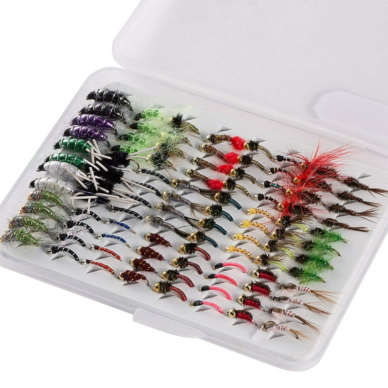 Fly Fishing Flies Kit Fly Assortment Trout Bass Fishing with Fly