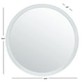 thumbnail image 3 of SAFAVIEH Jove 24 in. Dia. Round Solid Mirror, White, 3 of 5