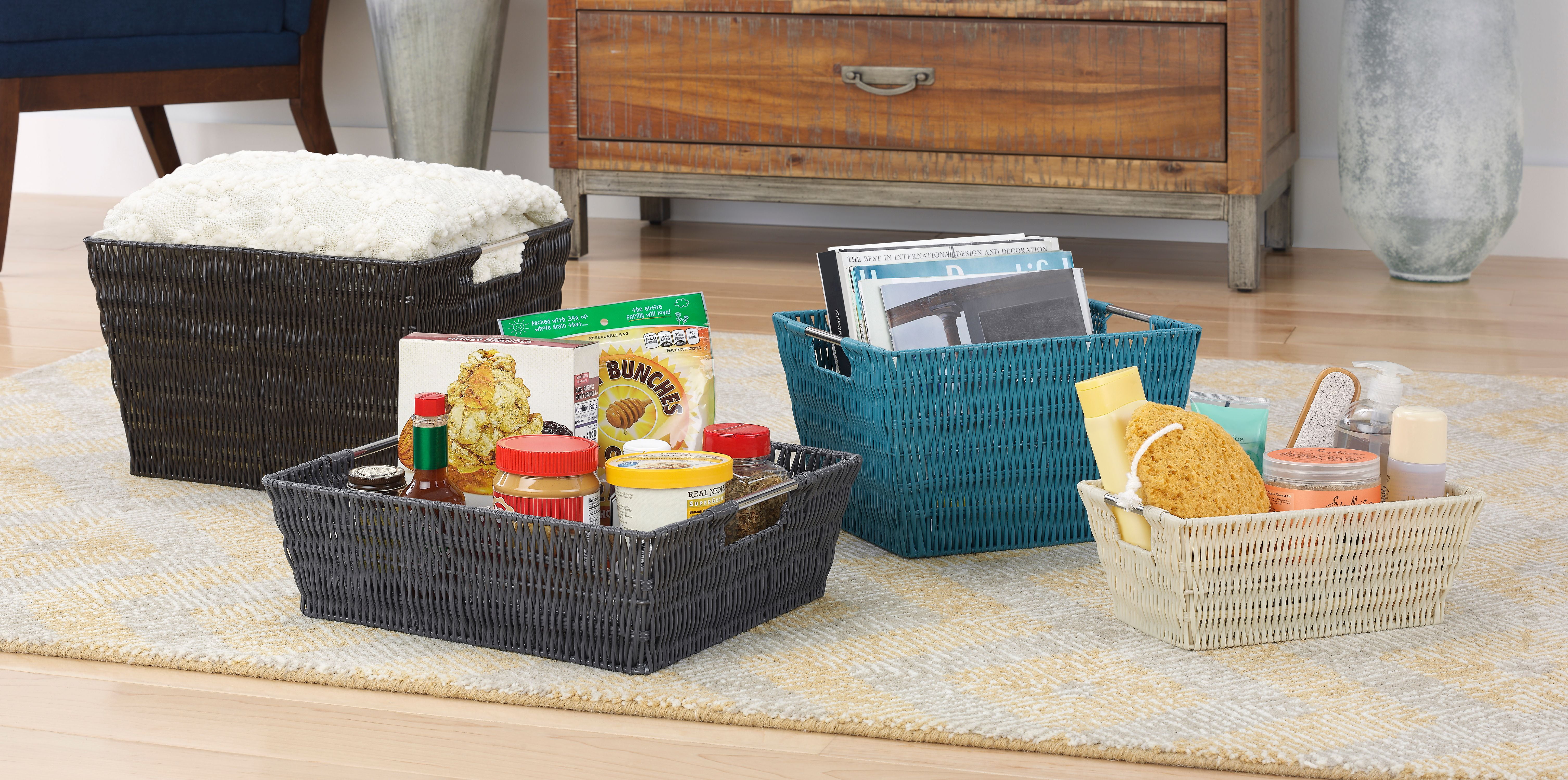 Whitmor RattiqueÃÂ® Storage Baskets - Set of 3 -Red