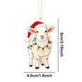 thumbnail image 3 of Fmbmuo Acrylic Christmas Hanging Ornaments 2D Flat Car Rearview Mirror Pendant Xmas Tree Backpack Home Wall Festive Decor Christmas Decor,Multicolor, 3 of 5