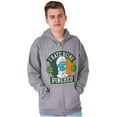 thumbnail image 3 of Smurfs Hate Being Pinched St Paddy Zip Up Hoodie Men's Women's Brisco Brands S, 3 of 6