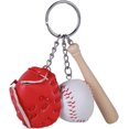 thumbnail image 1 of Yazoeia Key Chain 2 Pieces Cartoon Mini Baseball Keychain Backpack Handbag Key Chain CJC912-199992, 1 of 2