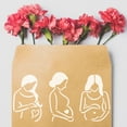thumbnail image 4 of 1pc PET Hollow Out Drawing Painting Stencils, for DIY Scrapbook, Photo Album, Pregnancy, 30x30cm, 4 of 7