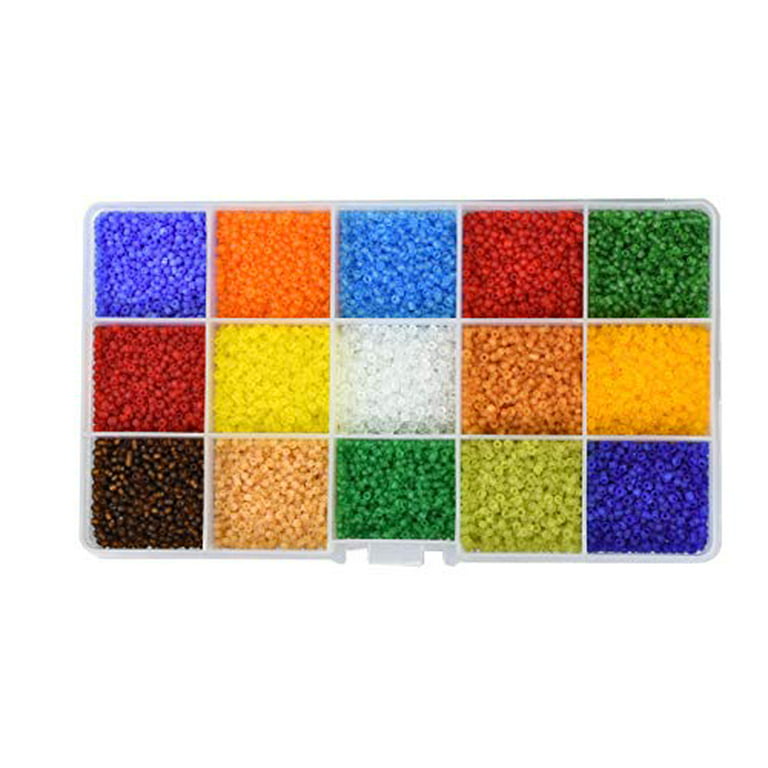 2mm Seed Beads - Transparent Iridescent (1000pcs)
