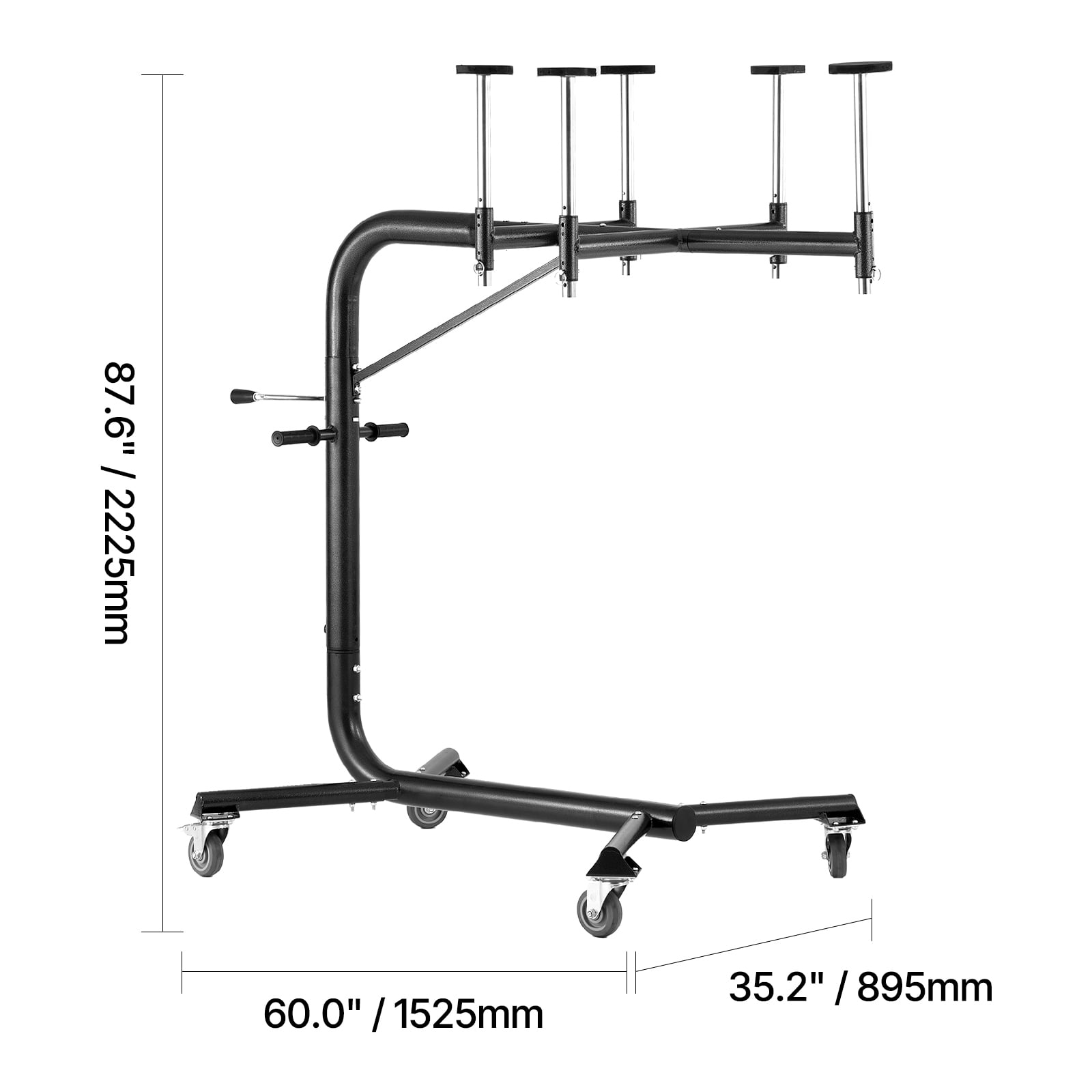 KFFKFF Hard Top Lift System, 200 lbs Capacity, Jeep Hardtop Removal and Storage Solution, Designed for Single-Person Use, Fits Jeep Wranglers 2 & 4 Door YJ, TJ, JK, JL & 4XE
