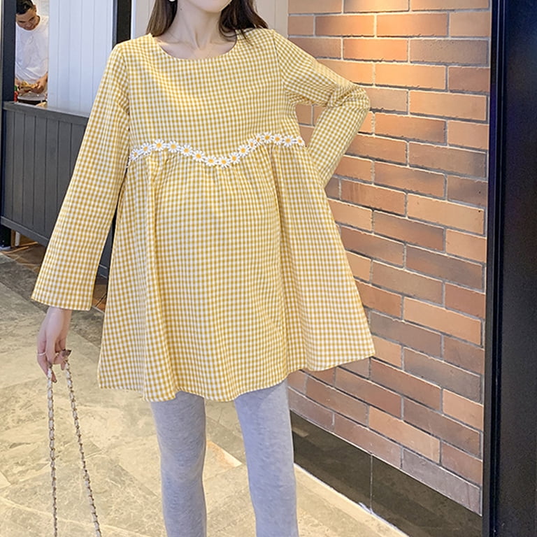 maternity oversized shirt dress Long Shirt Dress in Lyocell, Maternity & Nursing