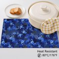 thumbnail image 5 of Placemat, Pioneer Flower Floral Print Pattern Place Mats Table Mat Set Of 2, PVC Washable Placemats for Party Kitchen Dining Decoration, 18x12 Inch, Fade Resistant, 5 of 6