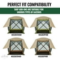 thumbnail image 3 of Hike Crew Gazebo Rain Shelter Tarp, Waterproof, 21 in x 16 in, for 4-Sided Pop up Tent, 3 of 5