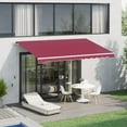 thumbnail image 2 of Auvent rétractable manuel Outsunny 10'x8 ', 2 of 10