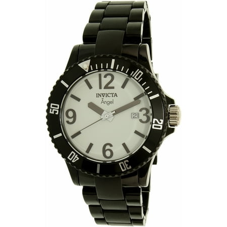 Invicta Women's Angel 1208 Black Plastic Swiss Quartz Watch