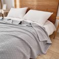 thumbnail image 4 of Oggfader Ice Blankets For Hot Sleepers And Night Sweats Ice Blanket For All-Season Ultra-Cool Lightweight Blanket Ice Blankets Absorbs Body Heat To Keep On Clearance 150x200cm Gray, 4 of 8
