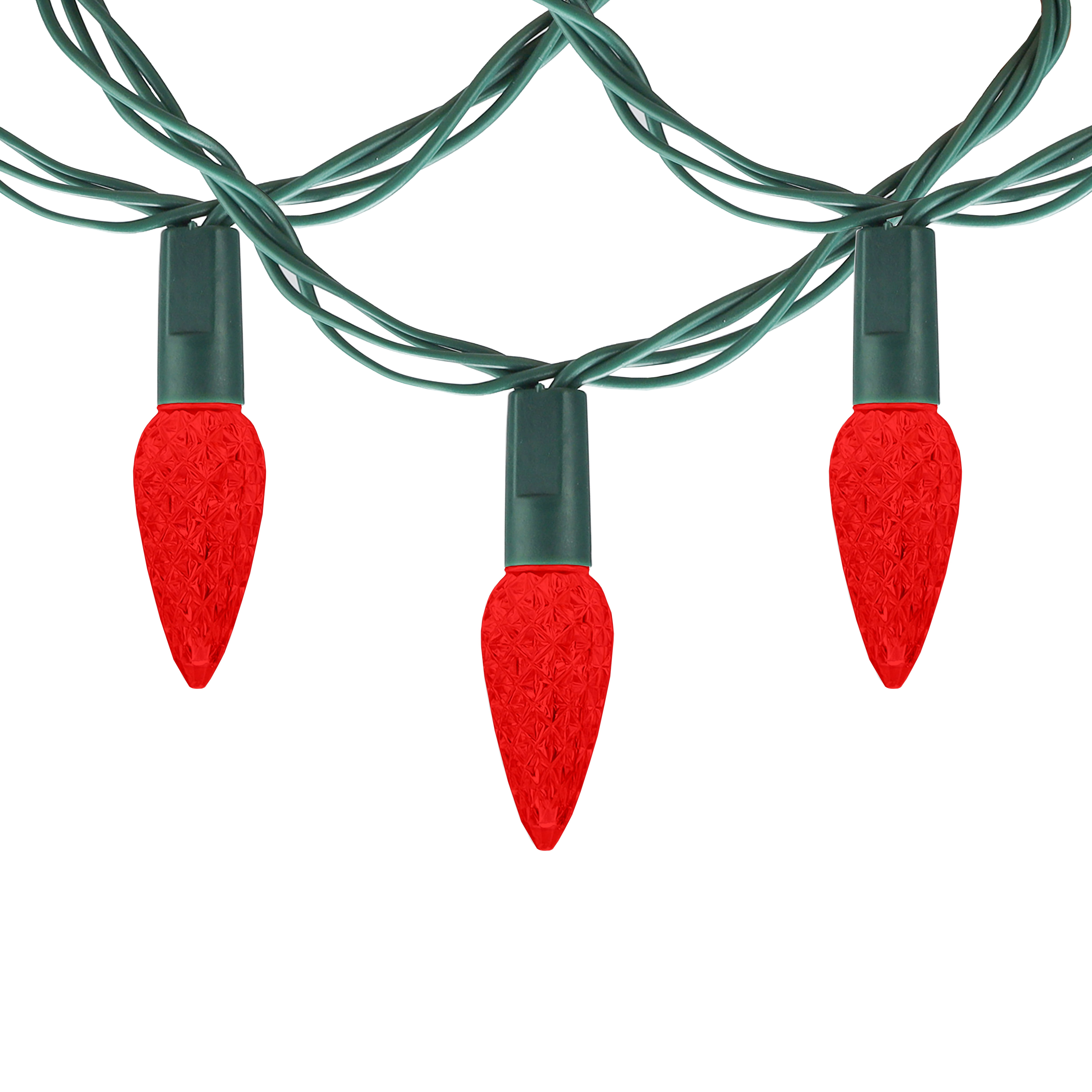 Danson Décor 200 C6 Plug In LED String Light, Red