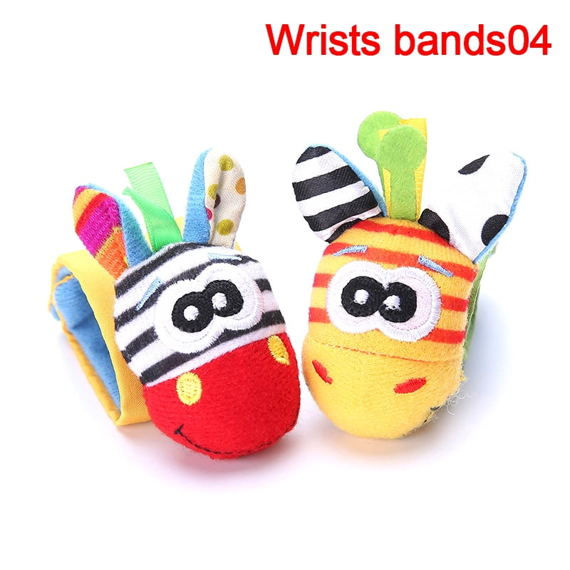 From 0-24 Months Old Baby Socks And Wrist Band With Rattle Sounds&Multi Colors