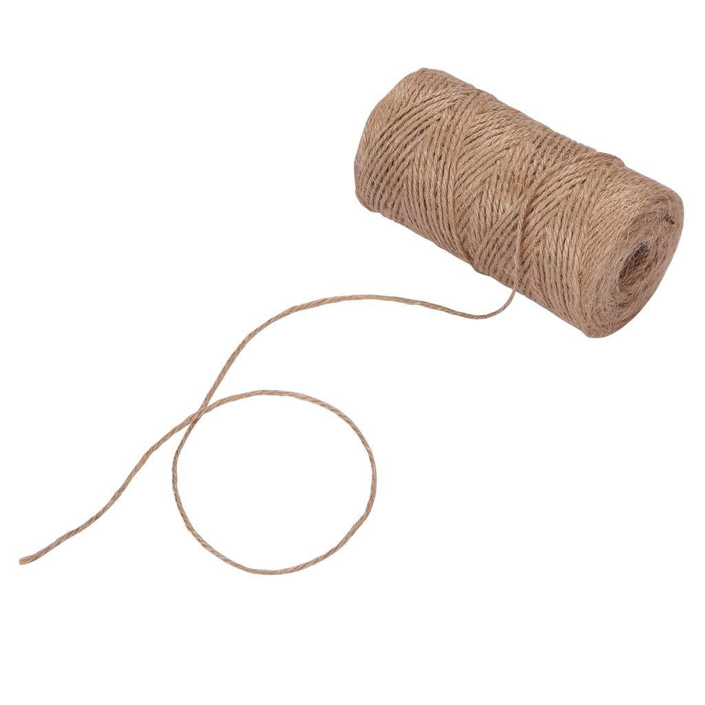 Picture Display and Gardening Gift Wrapping Quotidian 1000 Feet 2mm 2mm 3 ply Natural Jute Twine String Rolls for Artworks and Crafts c. 333 Yards