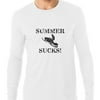 Summer Sucks! - Winter Fun Snowmobile Graphic Mens Long Sleeve T-Shirt