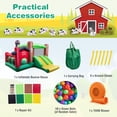 thumbnail image 7 of Infans Farm Themed Inflatable Castle Kids Bounce House w/ Double Slides & 750W Blower, 7 of 7