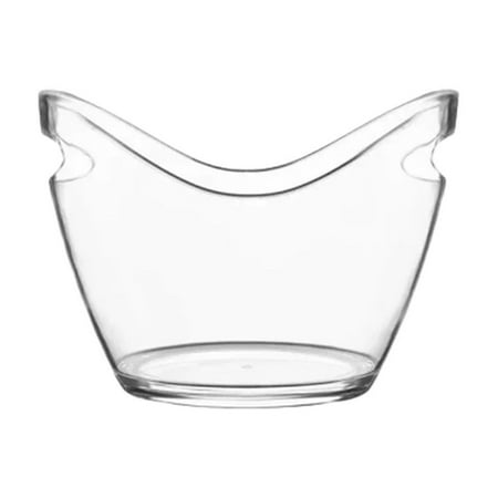 

Plastic 4 Liter Champagne Bucket Oval Single Wine Beer Ice Bucket Ice Pellet Bucket NEW Gift