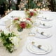 thumbnail image 1 of Artificial Hydrangea Rose Candle Holders Wreath Christmas Table Decor Wreath, 1 of 6