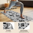 thumbnail image 4 of Paw Prints and Bones Hot Yoga Mat Towel Non Slip for Hot Yoga - Quick-Drying Yoga Mat Cover with 4 Corner Pockets with Travel Bag - Hot Yoga Towel Non Slip 74"x26", 4 of 6