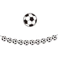 thumbnail image 2 of Pancarta decorativa para fiestas temáticas de fútbol | Bandera clásica con temática futbolística y cuerda para colgar, 2 of 6