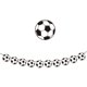 thumbnail image 2 of Pancarta decorativa para fiestas temáticas de fútbol | Bandera clásica con temática futbolística y cuerda para colgar, 2 of 6