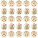 thumbnail image 1 of 20 Pcs Wooden Beads Smile Expression Wood Beads Loose Beads DIY Carfts Accessories, 1 of 4