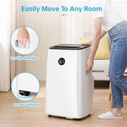 Lcxmtv 16,000 BTU Inverter Portable Air Conditioner, Dual Hose AC Unit for Large Rooms up to 800 Sq. Ft., 3-in-1 Cooler with Dehumidifier, Fan and DIY Window Kit, Quiet Sleep Mode (42dB)