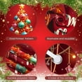 thumbnail image 4 of Snowy Tree Christmas Tree Banner Golden Lights Holiday Display Decorative Ornaments Sparkling Snowflakes Xmas Backdrop for Christmas Party Home Decoration Holiday Gathering, 4 of 9