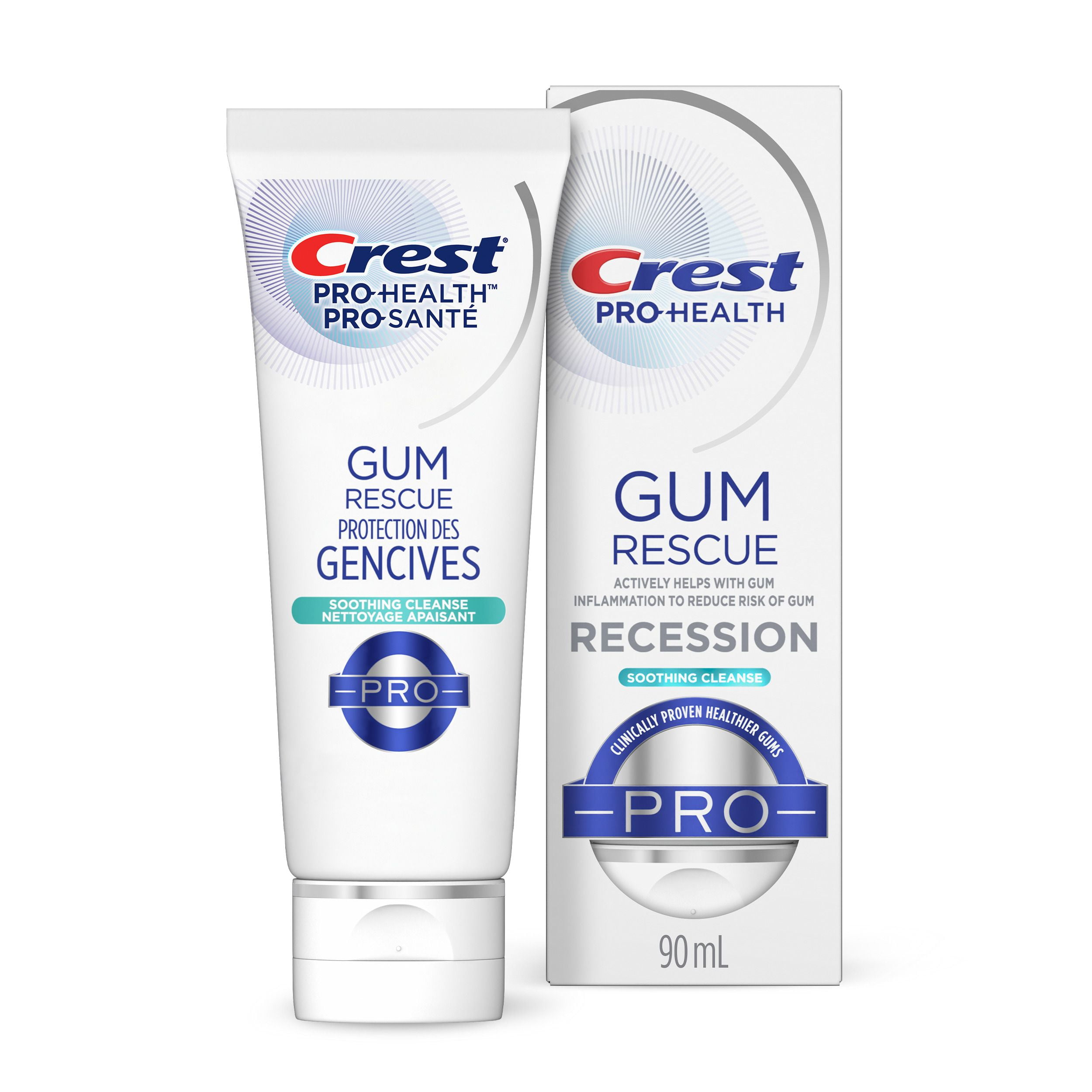 Crest Pro-Health Gum Rescue Toothpaste- Anticavity, Antibacterial Flouride Toothpaste, Clinically Proven Healthier Gums.