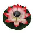 thumbnail image 1 of Floating Lotus Lights Floating Solar Lotus Lamp Garden Lamp Realistic Artificial Red, 1 of 8
