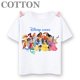 thumbnail image 3 of Camiseta de algodón de varios estilos con estampado de dibujos animados para niños de Disney, de manga corta, con estampado de princesas animadas de verano, 3 of 5