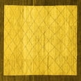thumbnail image 1 of Ahgly Company Indoor Square Abstract Yellow Modern Area Rugs, 8' Square, 1 of 4