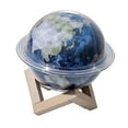 thumbnail image 1 of Humidificador de aire purificador Planet Humidificadores Lámpara con soporte de madera Ambiente silencioso Tierra, 1 of 9