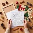 thumbnail image 6 of Twfbrm Christmas Kinusaiga Fabric Art Kit, 3D Mosaic Craft Kits with Wooden Frame and Tools, Holiday DIY Relaxing Handmade Art Project Christmas Decoration for Gift, Part, Home Decor, 6 of 6
