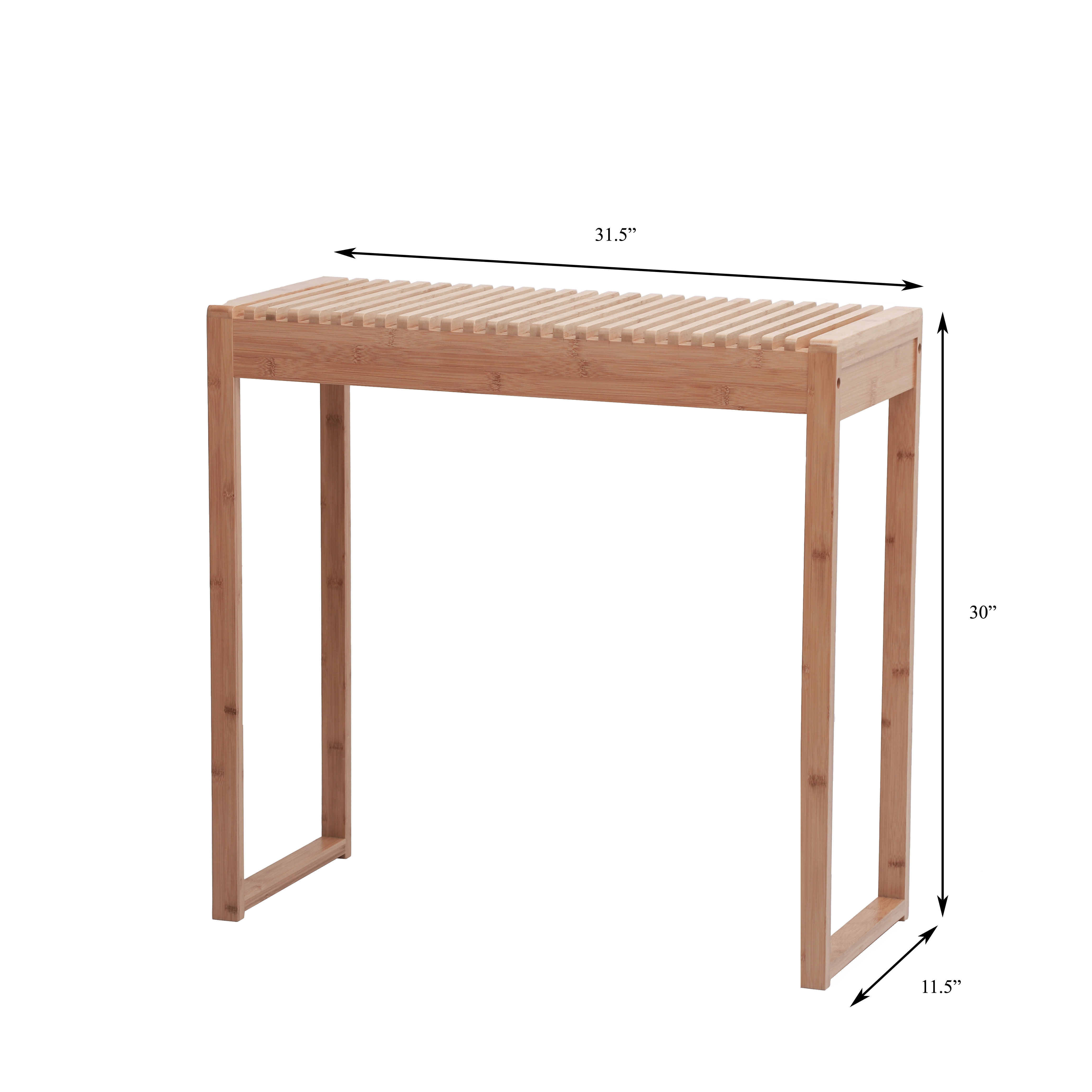 Proman Products TB17235 Cambridge Bamboo Long Console Table for Entryway Hallway Entrance, Natural, 31.5" W x 13.5" D x 30" H