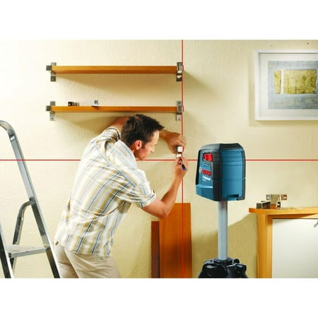 Bosch GLL 30P Self Leveling Cross Line Laser for Home Improvement (Best Laser Level For Electricians)