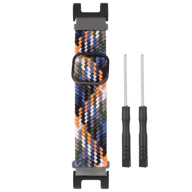 Oubit Replacement Soft Watch Strap,Soft Nylon Braided Smartwatch Stretch Nylon Watch Strap Nylon Braided Watch Band Smart Functionality