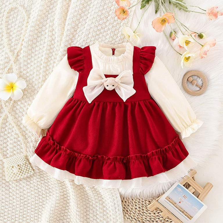 最適な材料 TAIAOJING Toddler Sleeve Long Girls Winter Dress Girl Baby Girls