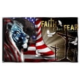 thumbnail image 3 of Bayyon Jesus Faith Over Fear, Christian Cross American Grommet Flag Banner with Grommets 3x5Feet Man cave Decor, 3 of 6